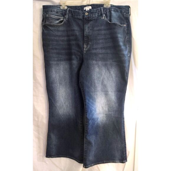 NWT Good American Good Legs Crop Mini Boot Jeans Size 28- 32 Plus Size Stretch - Picture 1 of 8